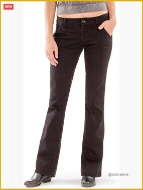 Cotton Spandex Stretch Uniform Bootcut Work Pant Mid Rise